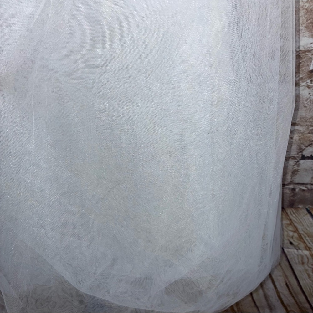 Anthropologie BHLDN Strapless A-Line Satin Tulle-Skirt Midi Dress Size Small NEW - Picture 12 of 13